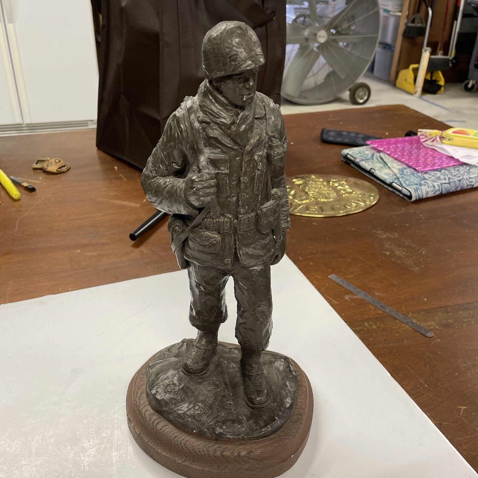 Michael Garman Sculptures Platoon Sergeant.