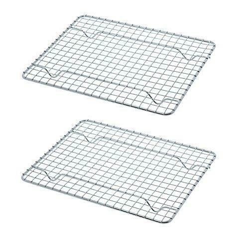 2 Cooling Racks Wire Rack Pan Oven Kitchen Baking Cooking Pan Frying 8 X 10 Each