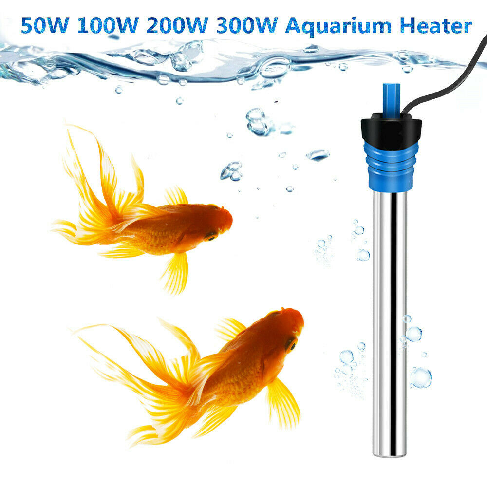 50-300w Aquarium Heater Water Temperature Thermostat Submersible Fish Tank Rods