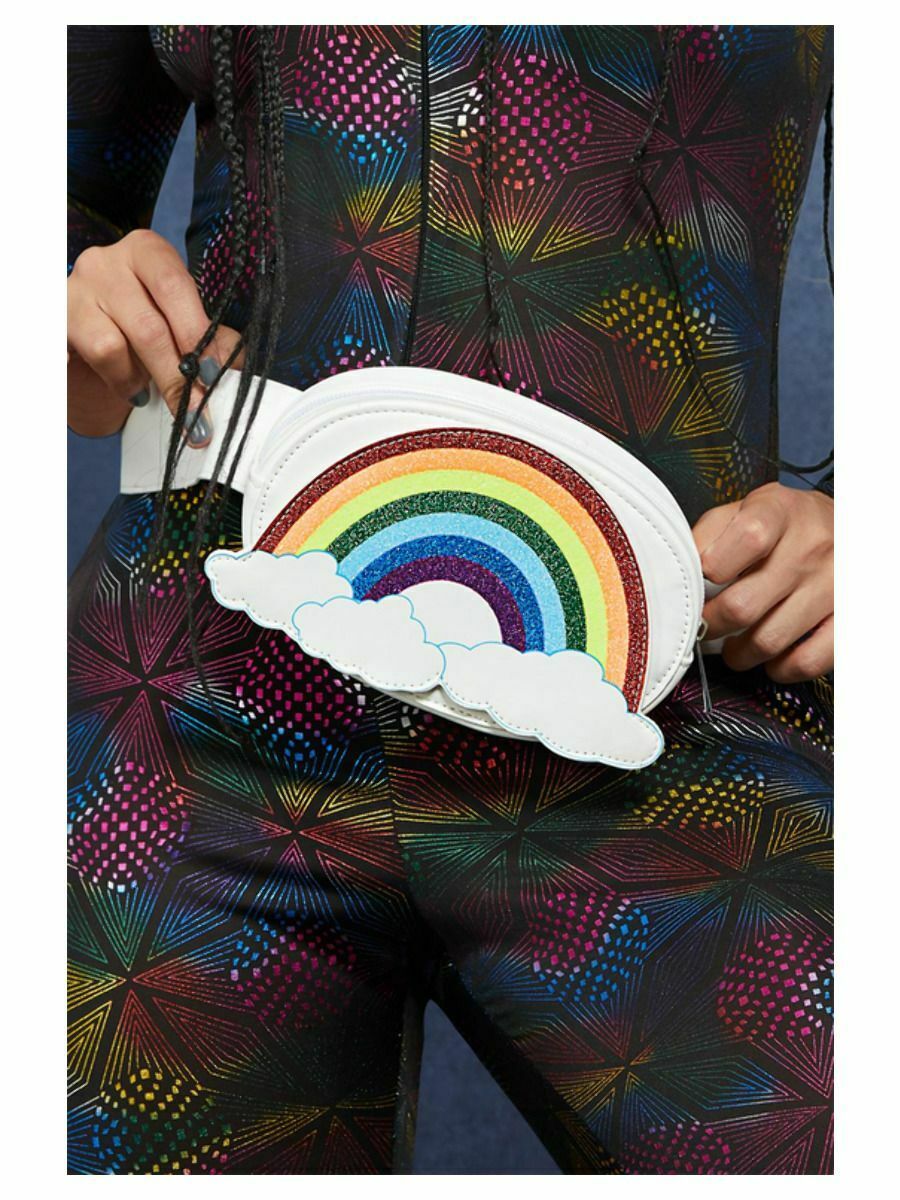 Fever Rainbow Bum Bag Festival Carnival Bag Pride Fancy Dress Accessory