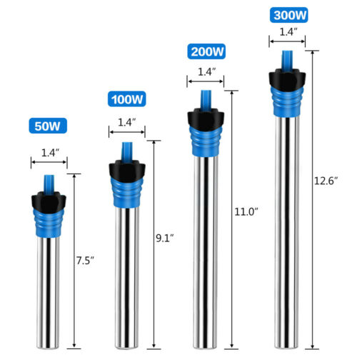 Aquarium Heater Submersible Auto Thermostat Heater Fish Tank Water Heating Rods