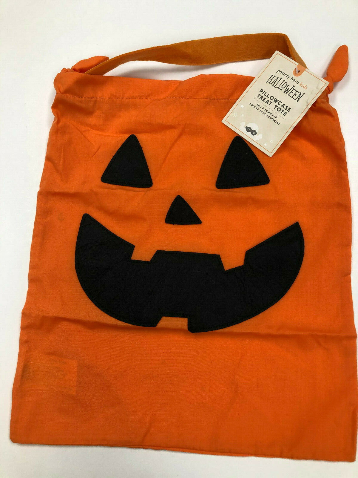 Pottery Barn Kids Pumpkin Treat Bag Halloween New