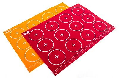Silicone Baking Mat - 2 Non Stick Oven Baking Cookie Sheet Tray Pan Liners