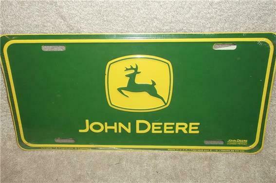 Vintage John Deere Chroma #1849 Embossed Metal License Plate Made In Usa ~sealed